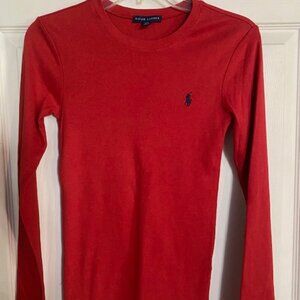 Ralph Lauren Cotton L/S T-Shirt Crew Neck Women's Size M